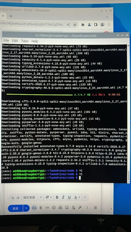Installing the Gemini SDK on the Pi